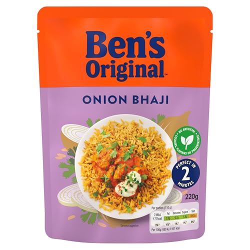 Ben's Original Onion Bhaji Microwave Rice, 6 x 220g Pouches