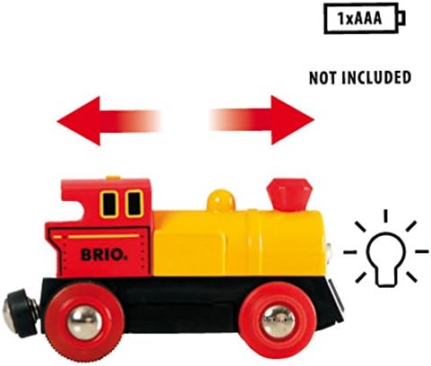 BRIO World Two Way Battery Powered Engine Train - Forward/Reverse Motion for Kids 3+
