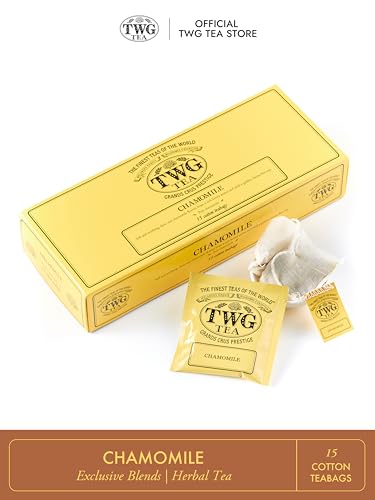 TWG Tea Chamomile Herbal Tea | Decaffeinated & Theine-Free | 15 Hand-Sewn Cotton Teabags 11