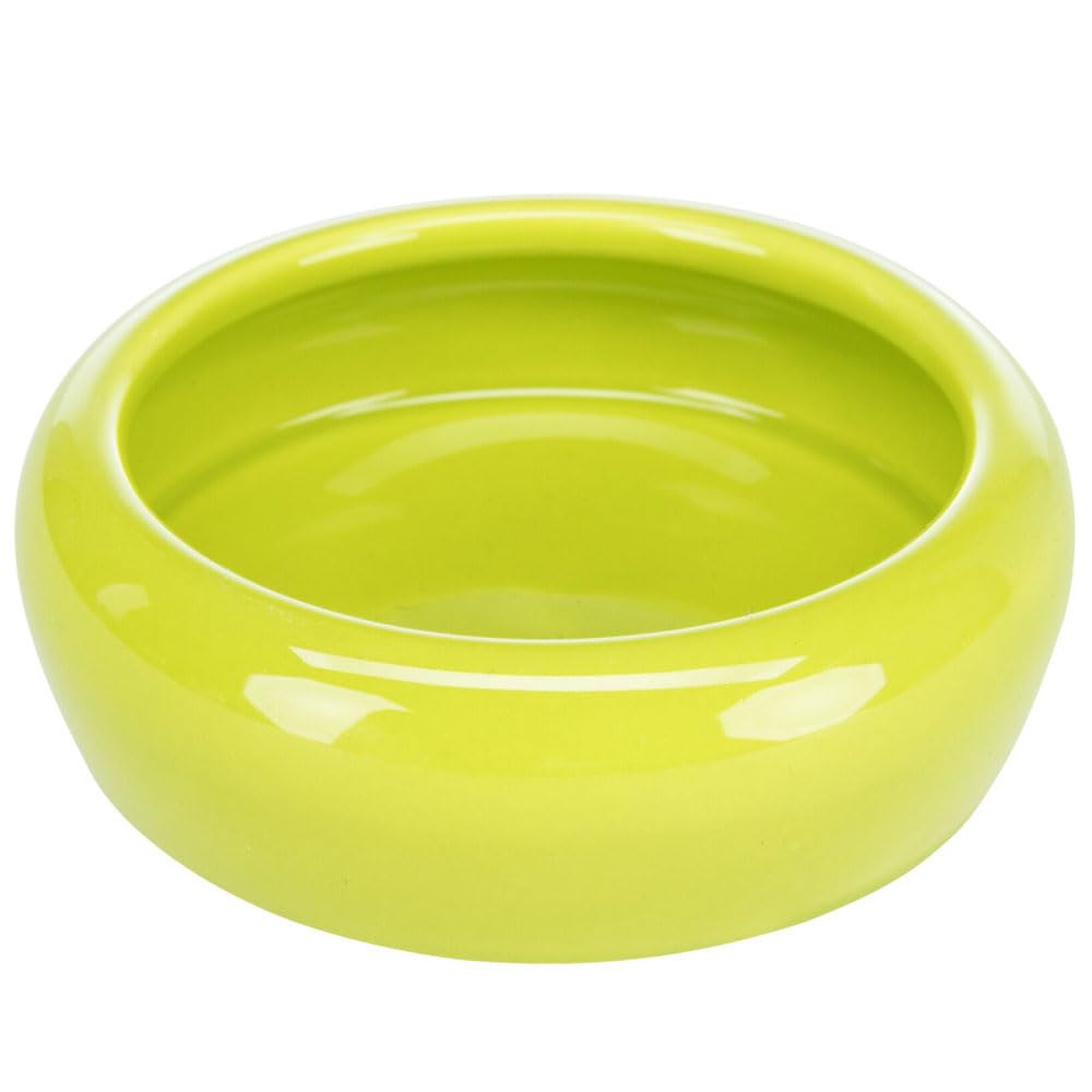 TRIXIE Ceramic Feeding Bowl for Hamster - 100 ml Capacity | Robust & Dishwasher Safe