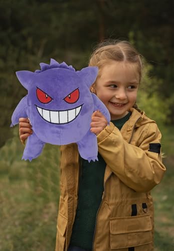 CyP Brands Pokémon Gengar Plush Design Adjustable Backpack for Kids (Unisex)