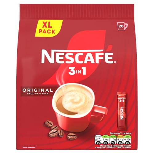 NESCAFÉ 3 IN 1 Original Instant Coffee (1 Pack of 20 Drinks) 3