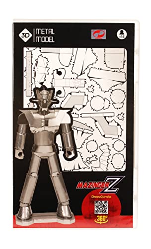 Mazinger Z 3D Metal Puzzle Kit - 72-Piece Building Set for Ages 14+