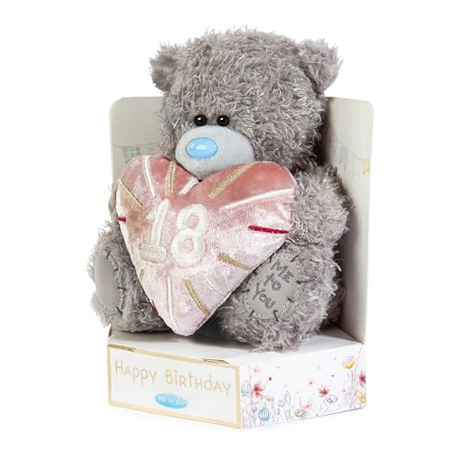 Me To You Bear Tatty Teddy 18th Birthday Plush Bear, 15cm High | Polyester | Grey