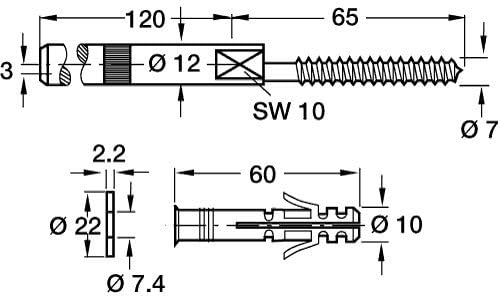 Concealed Floating Shelf Support Brackets - Heavy-Duty Installation