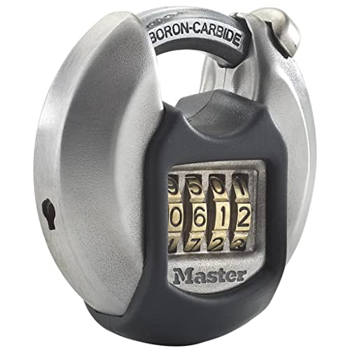 Master Lock - Heavy Duty Disc Padlock Combination Stainless Steel Outdoor (M40EURDNUM)