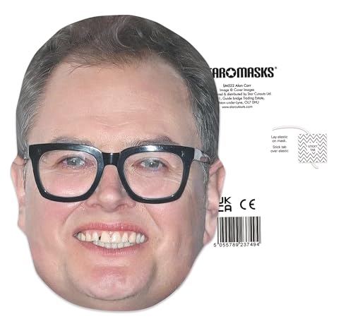 STAR CUTOUTS Alan Carr Comedian Face Mask - Cardstock | One Size | CM261 4