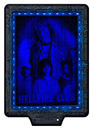 Clementoni Stranger Things Metamorphic Art Puzzle - 520-Piece LED Interactive Puzzle 9