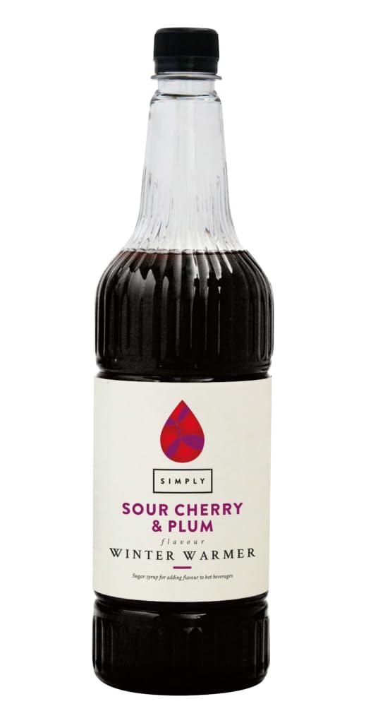 Simply Sour Cherry & Plum Winter Warmer Syrup - Vegan, Nut Free, Hot Drink Concentrate