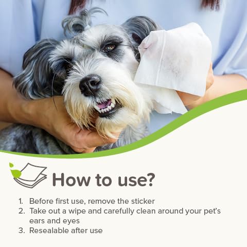 Beaphar Pet Wipes – Gentle Ear & Eye Wipes for Dogs with Chamomile | 30 Count 5