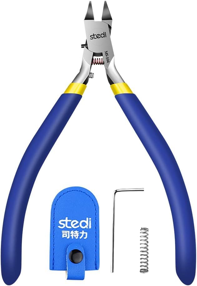 stedi Model Nipper MS-104 - Ultra-Thin Single Edge Blade | Replaceable Springs | Blue 4