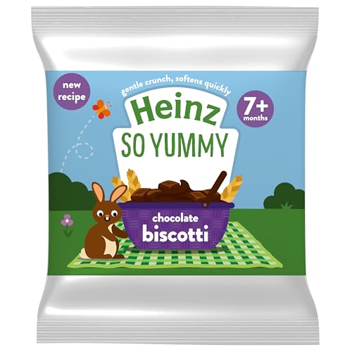 Heinz So Yummy Chocolate Biscotti Baby Food Snacks for 7+ Months - 6 x 60g 4