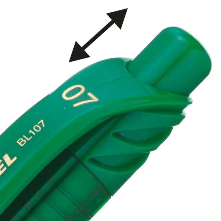 Pentel EnerGel X Rollerball Pen - Green Ink | 0.7mm Tip | Retractable 2