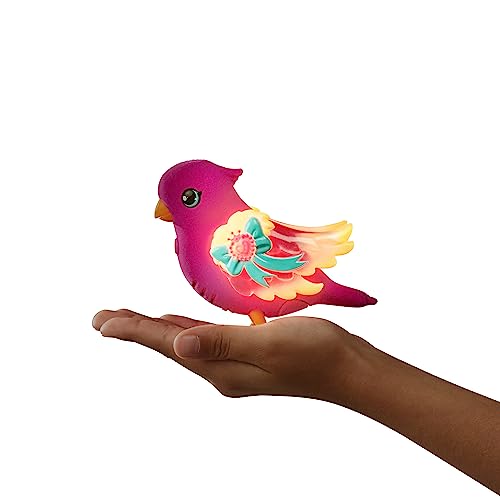 Little Live Pets Lil' Bird & Bird Cage: Tiara Twinkles - Interactive Electronic Singing Bird with Light-Up Wings (Ages 5-12)