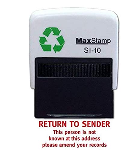 Trodat Printy 4911 Self-Inking Return to Sender Stamp | Red Ink | 24x7mm Impression