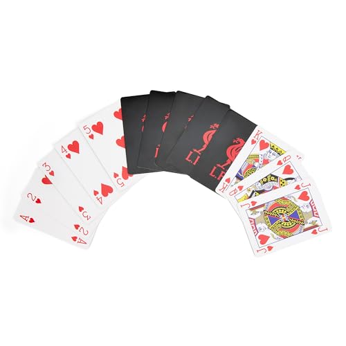 The Gift Scholars Liverpool FC Playing Cards - Standard 52-Card Deck with Red Liverbird Design 6