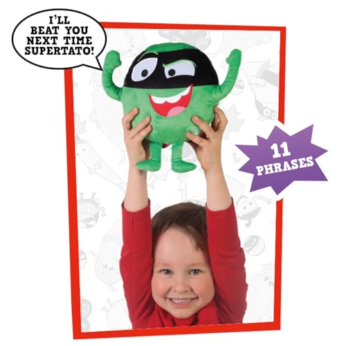 Talking Evil Pea Soft Toy - Interactive Plush from Supertato Books & CBeebies Series 7