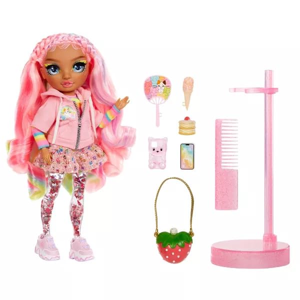 Rainbow High Sparkle and Shine - Rosetta (Pink) - 28 cm Fashion Doll with Shake-to-Sparkle Legs 4