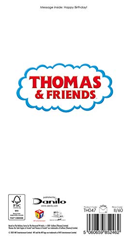 Danilo Promotions Thomas & Friends Age 2 Birthday Card | Blue | 130 mm x 235 mm 4