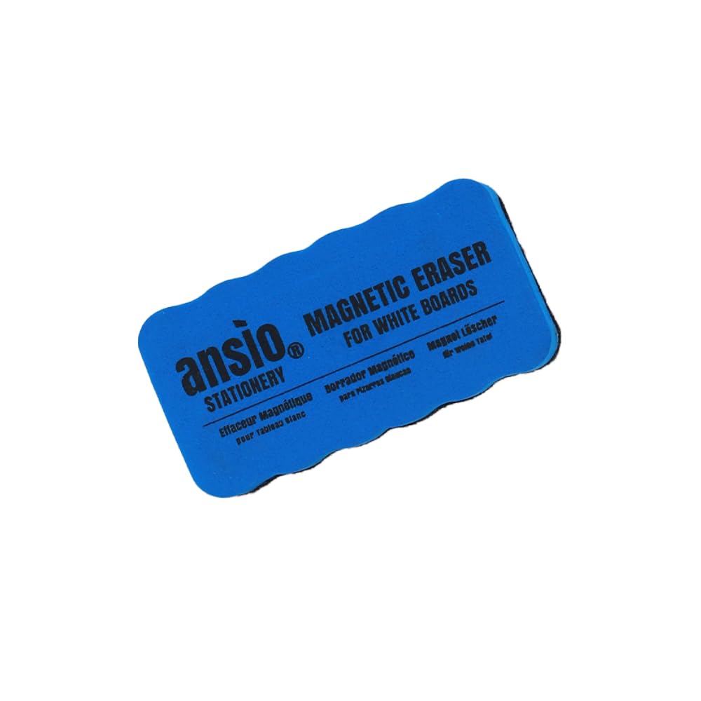ANSIO Magnetic Whiteboard Eraser - Durable, Lightweight, Eco-Friendly | Multiple Colors