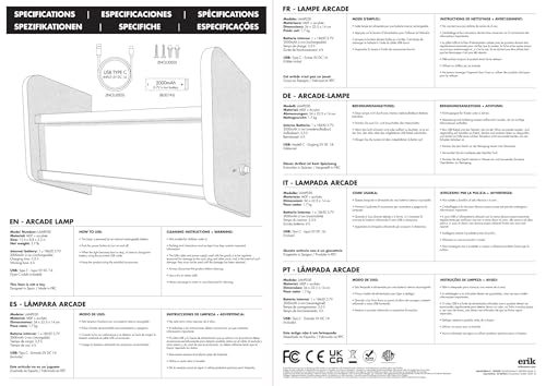 Grupo Erik - Street Fighter Arcade Machine Wall Light with Shelf USB-C Lamp 16