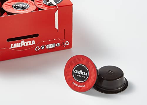 Lavazza A Modo Mio Espresso Passionale Coffee Pods, 100% Arabica, 36 Capsules