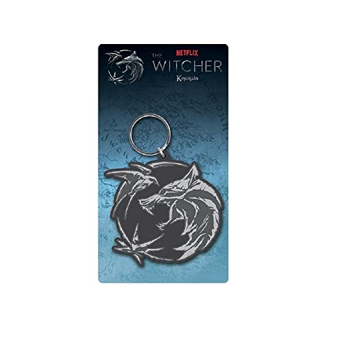 Pyramid International The Witcher Wolf Swallow Star Design Rubber Keyring (RK39256C)