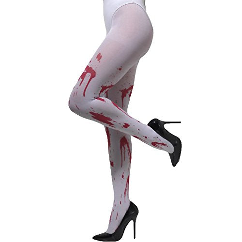 Smiffys Halloween Blood Splatter Opaque Tights (48314)