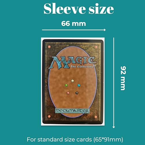 XShield Trading Card Sleeves - 500-Pack, 66x92mm, 50 Micron, Clear for Pokémon, Magic: The Gathering, Yu-Gi-Oh! 5