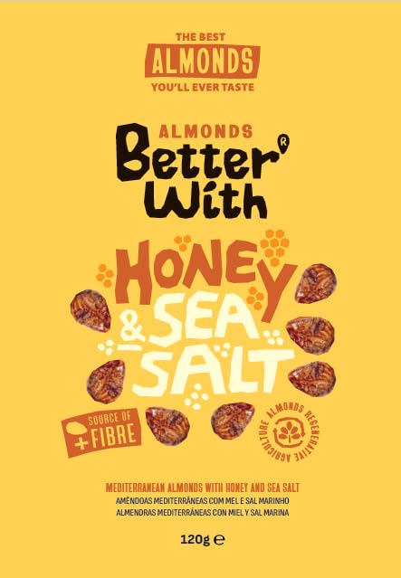 Better With Honey & Sea Salt Almonds - Sweet & Savoury Gourmet Snack | 120g