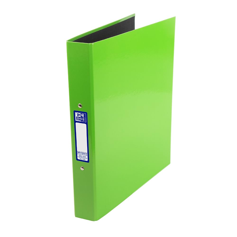 Oxford Premium A4 Ring Binder, Light Green Single Folder, 25mm Capacity, La 1