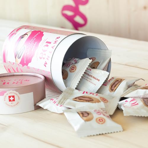 Rhythm 108 Swiss Vegan Hazelnut Chocolate Praline Biscuit Gift Tube 195g
