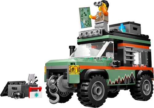 LEGO City Off-Road 4x4 Mountain Truck Toy Set - Building Vehicle Playset for Kids 6+ 2