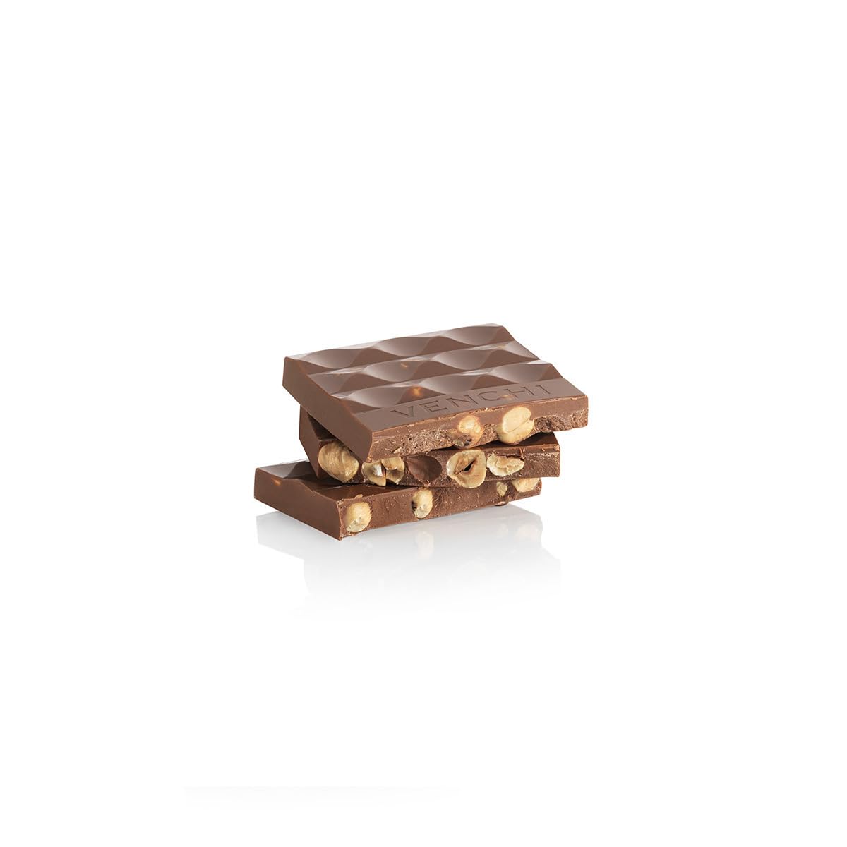 Venchi Milk Chocolate Hazelnut Bar 100g with Whole Piedmont Hazelnuts - Gluten Free