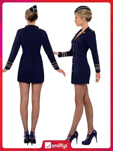 Smiffys Flight Attendant Costume - Size 16-18 (44-46) (28879S)