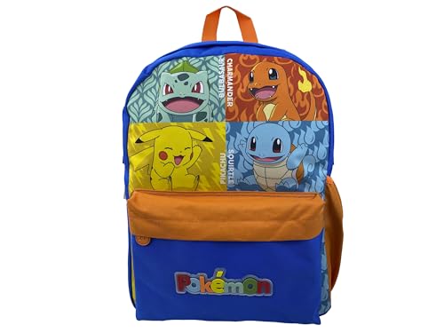 CYPBRANDS Pokémon Kanto Starters Youth Backpack Adaptable to Trolley (MC-386-PK)