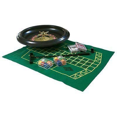SHINE Complete Roulette Set - 10 Inch Wheel | Includes Felt, Rake, Chips, Ball 1