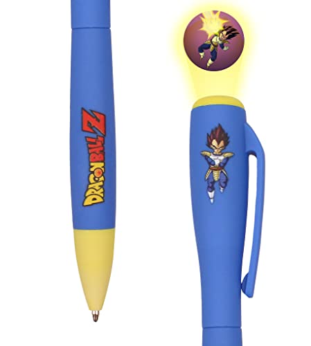 DRAGON BALL Vegeta Projector Pen - Official Dragon Ball Merchandise, Multi-Colored Ballpoint Pen with Vegeta Design