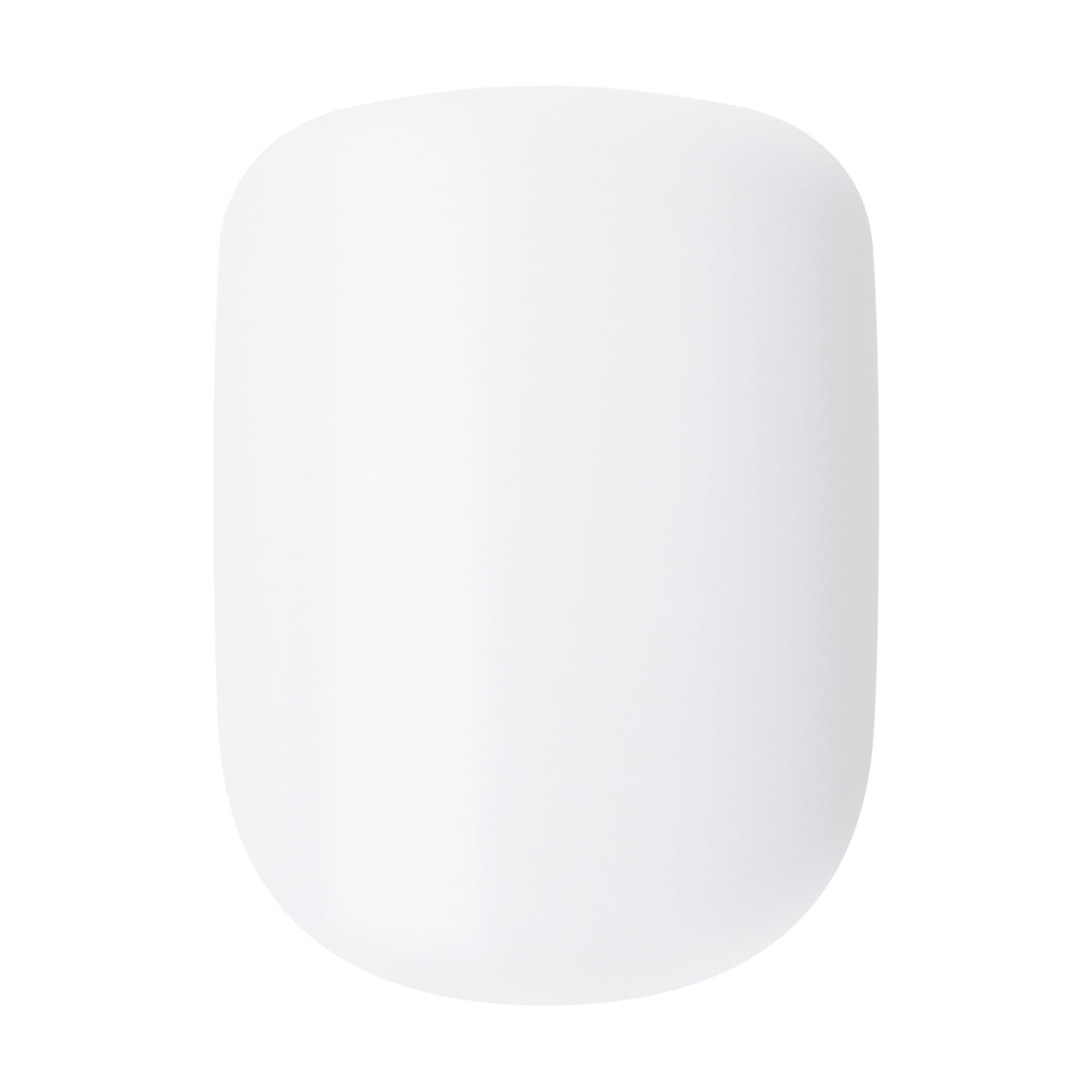 KISS imPRESS Color Press On Nails - Frosting Solid White | Short Squoval | 33 Ct. 5