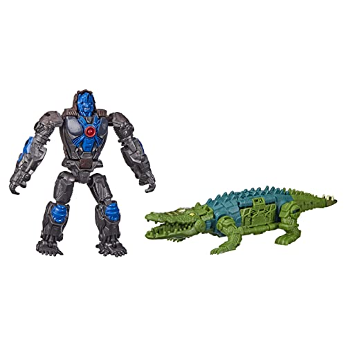 Transformers Beast Combiner 2-Pack Optimus Primal & Skullcruncher - Convertible Action Figures for Ages 6+