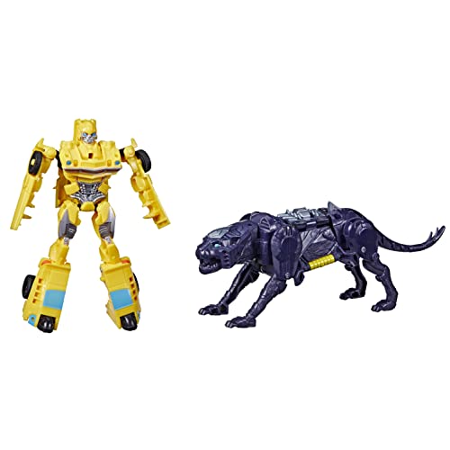 TRANSFORMERS Beast Combiner 2-Pack Bumblebee with Snarlsaber - Convertible Action Figures for Ages 6+