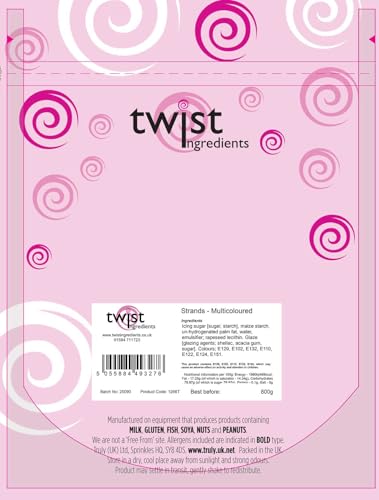 Twist Ingredients - Vermicelli Multicoloured Sprinkles 1 kg
