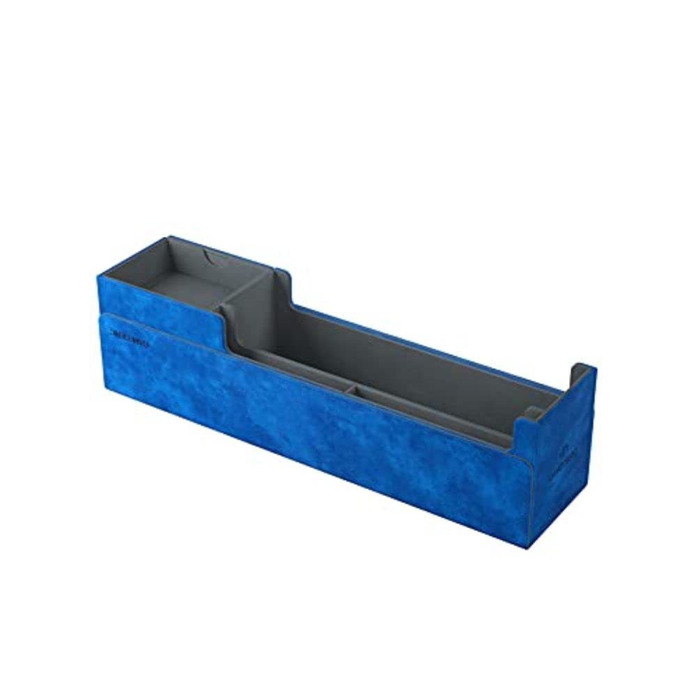 Gamegenic Card's Lair 400+ Card Box | Blue | Magnetic Closure | 2 Removable Drawers 1