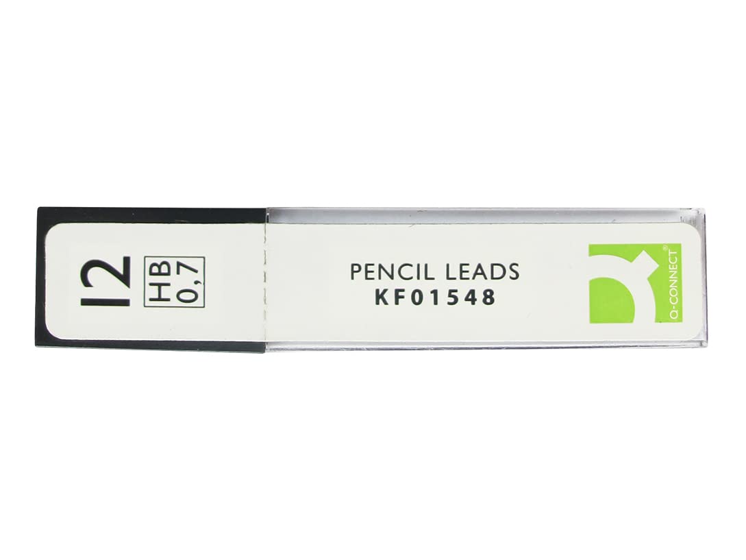 Q-Connect 0.7mm HB Mechanical Pencil Leads - 144 Pack (12 Tubes of 12) | Medium Hardness