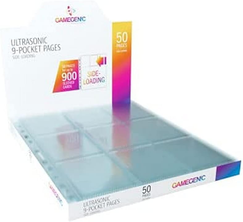 Gamegenic Ultrasonic 9-Pocket Card Pages for Ring Binders – 50 Pages 1