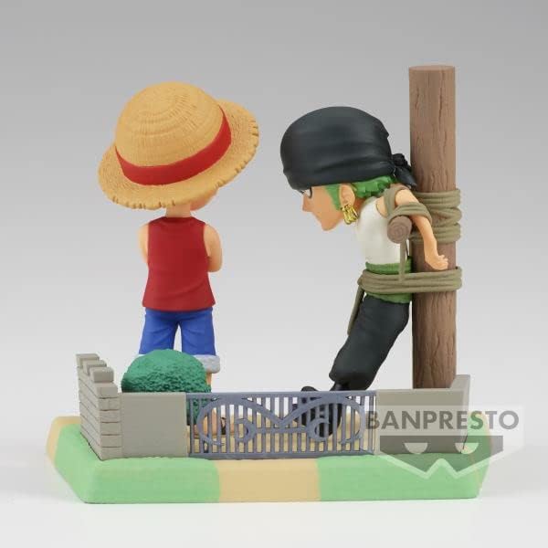 Banpresto World Collectable Log Stories One Piece - Monkey D. Luffy & Roronoa Zoro Action Figure (BPR88504)