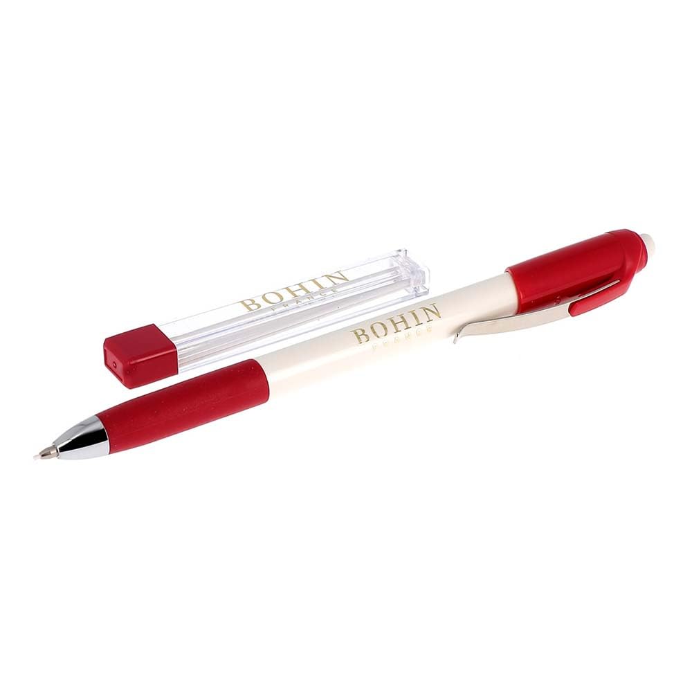 Bohin White Extra Fine Chalk Pencil Refill Set | 0.9mm Line Size | H Hardness 1