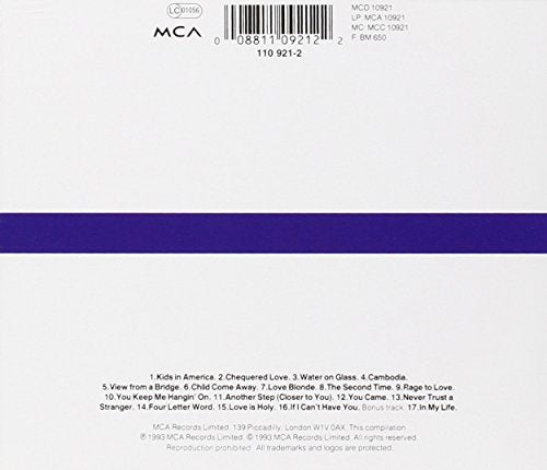 Kim Wilde - The Singles Collection 1981-1993 Audio CD 5