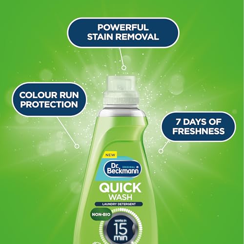 Dr. Beckmann Quick Wash Non-Bio Laundry Detergent | 15-Minute Deep Clean | Concentrated Formula 6