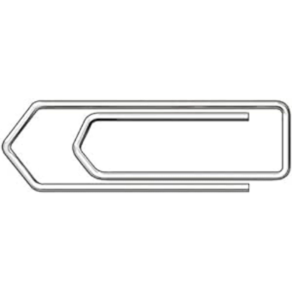 Essentials Jumbo Paperclips - 45mm No Tear Fastening | Pack of 100 1